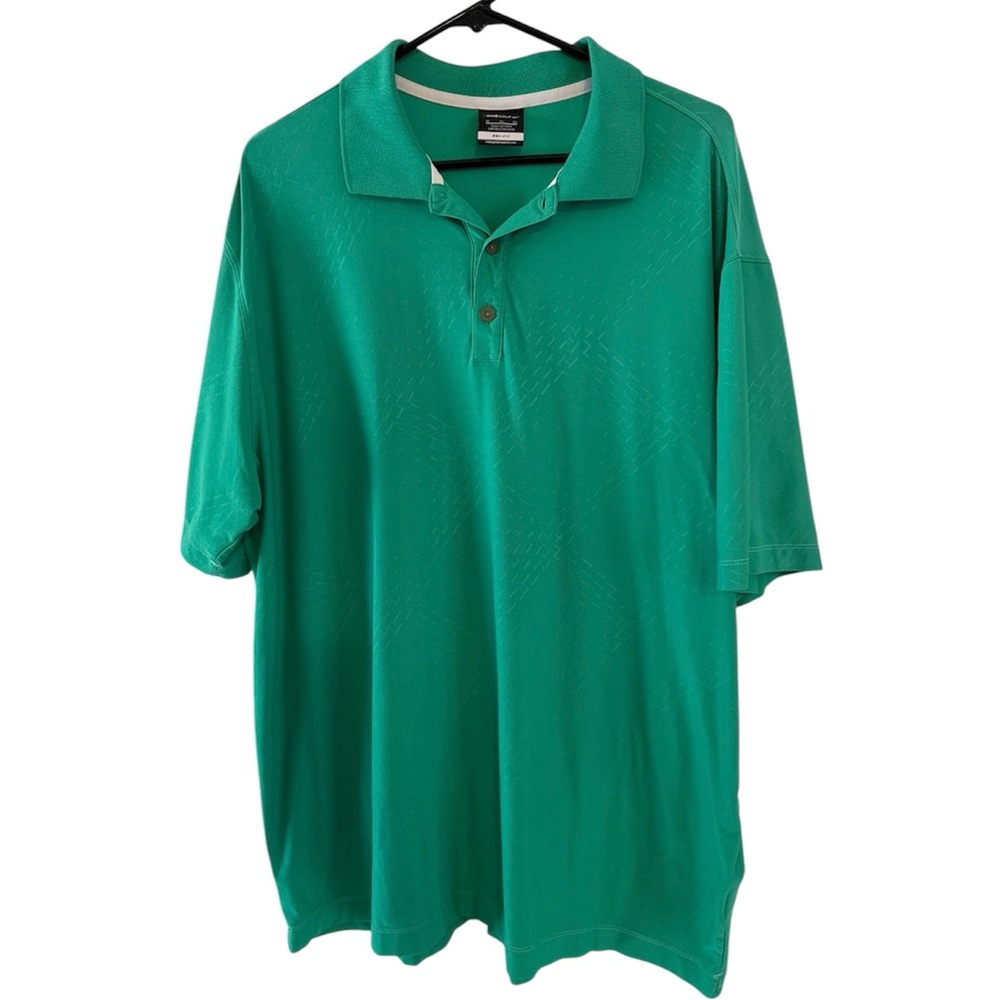 Nike Golf Dri-Fit Polo Shirt Men's XL Emerald Green Stretch Performance Wicking
